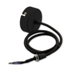 ISOLED 114940 Deckenbaldachin rund 60mm, schwarz 