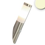 ISOLED 115011 Wandleuchte edelstahl, IP44, PIR 