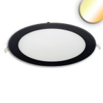 ISOLED 115596 LED Downlight, rund ultraflach schwarz 