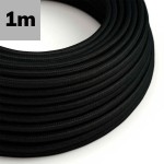 ISOLED 115743 Kabel Stoffummantelt, schwarz, Meterware 