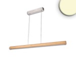 ISOLED 116837 LED Pendelleuchte RUNDLING, 1.2m, 35W, Holz/nickl 