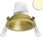 ISOLED 117127 LED Einbaustr. Back68, gold, rund 