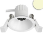 ISOLED 117265 LED Einbaustrahler BACK45, weiß matt 