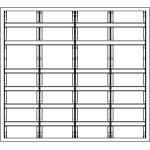 f-tronic 7110716 Verteilerschrank VS4-6-RK, 4-feldrig, 6r, Reihenklemmen, 950x1050x210mm 