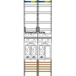 f-tronic 7143015 Zählerfeld E19ER9, 2-feldrig, H=1350mm, 3-eHZ, 1 Res. 