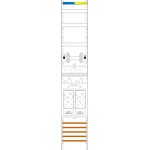 f-tronic 7143108 Zählerfeld E19-HSS, 1-feldrig, H=1350mm, 2-eHZ, 2 HSS 