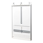 f-tronic 7160202 Zählertrageplatte 3 IP54, ZSAZTP-3 