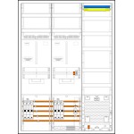f-tronic 7190519 Zählerschranksystem 3HZ732APZ35B10, 2 ZP, 1 VAPZ inkl. APL, SLS 35A, SPVGB10, 2 PPV, 1 PL150 