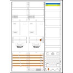 f-tronic 7190620 Zählerschranksystem 3HZ732APZB10-16, 2 ZP 16mm², 1 VAPZ inkl. APL,SPVGB10,2 PPV, 1 PL150 