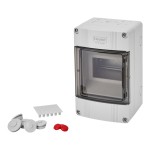 f-tronic 7240026 FR Kleinverteiler APV4, IP65, 1r., 4 Module, mit Kunststofftür 