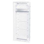 f-tronic 7250033 HW/UP Kommunikationsvert. 4r., Jumbo48K, inkl. Montageplatte, Patchfeld, Steckdose 3-fach 