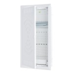 f-tronic 7250064 HW/UP Kommunikationsvert. 3r., Jumbo36KW, mit W-LAN Tür, Patchfeld, Steckdose 3-fach 