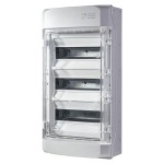 f-tronic 7270007 AP Feuchtraumverteiler IP65, NEPTUN36SQ, 3-reihig, mit Belüftungssystem 
