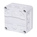 f-tronic 7340190 FR-Abzweigkasten 85x85x54mm, Durchstoßmembran IP66, PS, grau, NFK08gr 