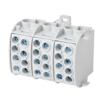 f-tronic 7730033 Hauptleitungsabzweigklemme, 35mm², 3polig, CU, grau, HLAK3p35gr 