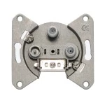 SAT2E Stich-/ Enddose für SAT/ BK-Anlagen 2-fach, Twin, 3-Loch 