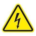 HellermannTyton 597-63200 Warnschild Warnung v. elt. Spg. 100 Stück 