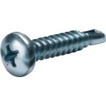 Cimco 190412 Kreuzschl.Blechschraube 3,5x16 verzinkt Halbrundk. 100 Stück 