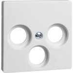 Elso 266034 Zentralplatte reinweiß für Antennd.3-Loch 