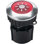 Grothe PROTACT 101 LED Klingeltaster rund 14,6mm Knopf rot Hülse alu 