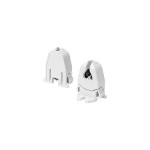 Houben 100305 Fassung G5 weiß,durchst,mit Schlitz 