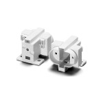 Houben 101306 Fassung G23 weiß,winkl seitl.M3 