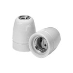 Houben 534833 Edisonfassung 3-tlg Porz. weiß E27 