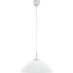 Hufnagel 611615 Pendelleuchte Platin,Glas weiß sat. 