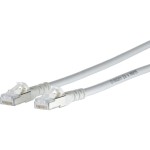 Metz Connect 1308450588-E Patchkabel S/FTP weiß 0,5 Meter Cat.6A 