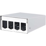 METZ CONNECT 130861-0402-E Modul AP-Gehäuse 4 Port reinweiß RAL9010 