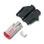 E F B Hirose TM21 Stecker RJ45 grau Kat.6 3-teilig 10 Stück 