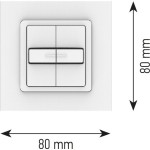 SOMFY 1800536 Bedientastenfeld Smoove Duo IN 