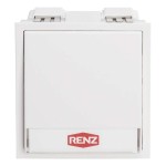 Renz 97-9-85269 weiß Klingelmodul mit 1 Klingeltaster 