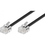 Goobay 50317 RJ11 Anschlußkabel 3 Meter schwarz Stecker/Stecker 