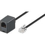 Goobay 68258 15m RJ11 Verlängerungskabel 15 Meter schwarz St/Bu 