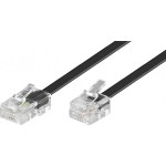 Goobay 68578 10m RJ45-RJ11 Anschlußkabel 10 Meter schwarz Stecker/Stecker 